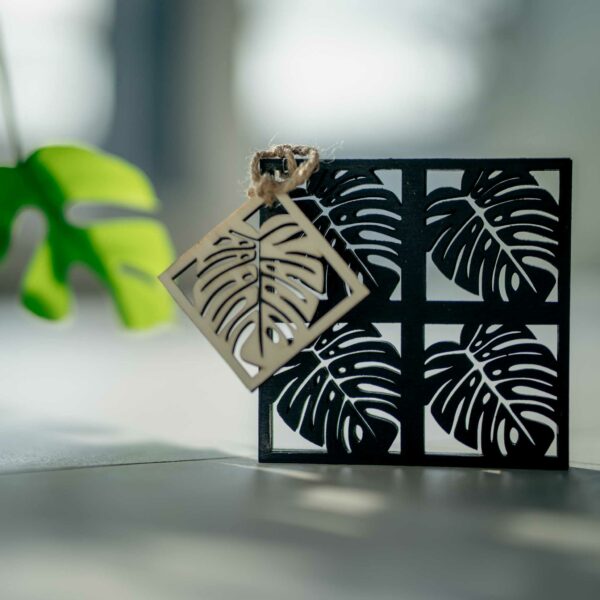 Sada 4 podtácků Monstera Andy BK
